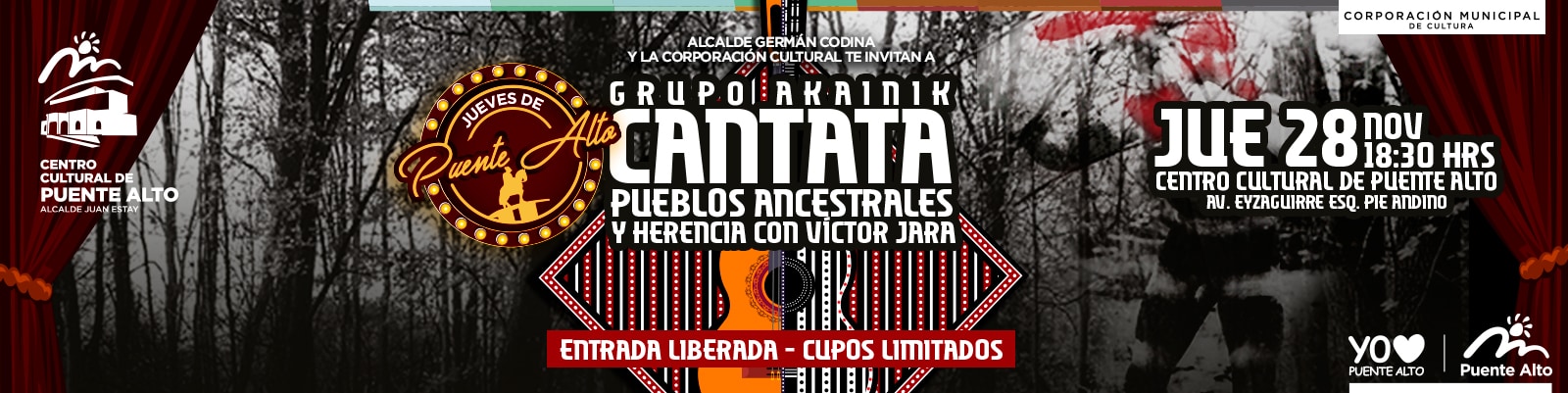 Todos invitados a la cantata “Pueblos Ancestrales y Herencia con Víctor Jara”.